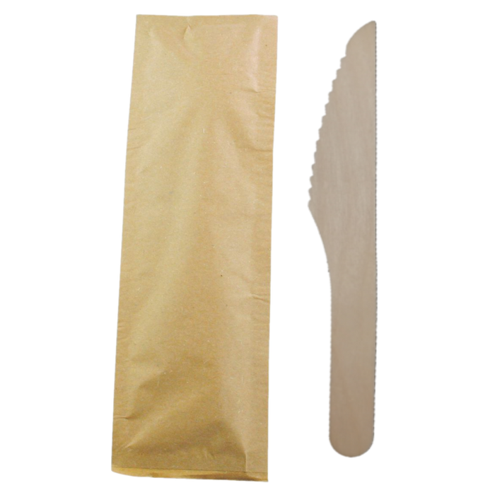 6.5" Individually Wrapped Birch Wood Knifes