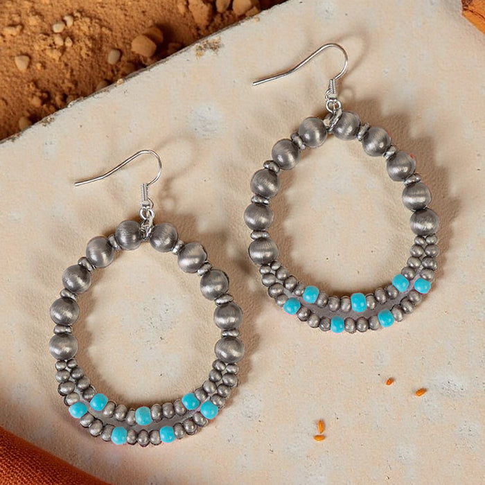 93484 - Squash Blossom Earrings - Turquoise