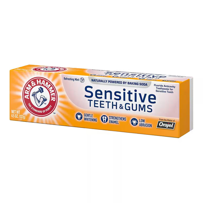 Arm & Hammer Toothpaste Sensitive Refreshing Mint – 4.5 oz – 12 Pack