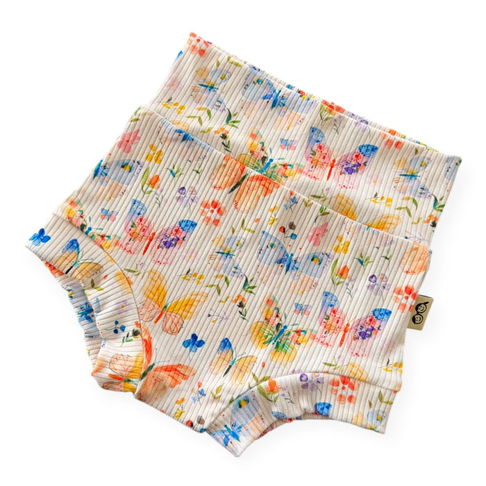 Butterfly Garden Ribbed Bummies & Biker Shorts