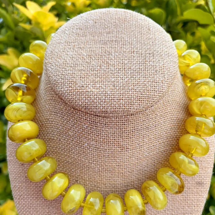 Chartreuse Rory Rondelle Necklace
