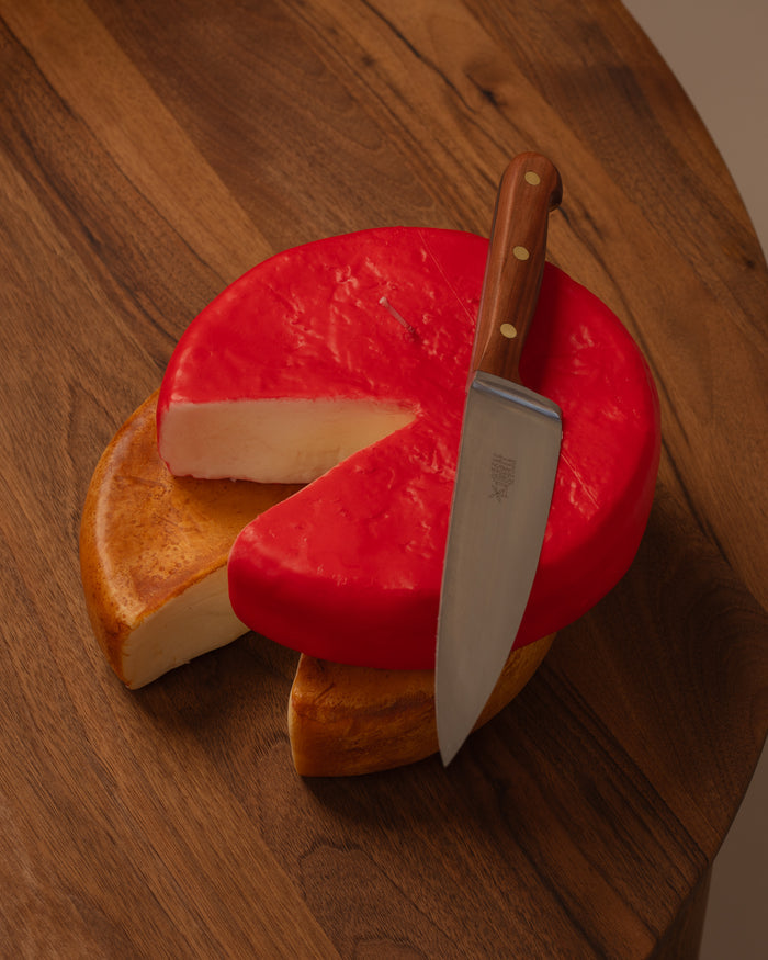 Cheese Wheel Candle - Red