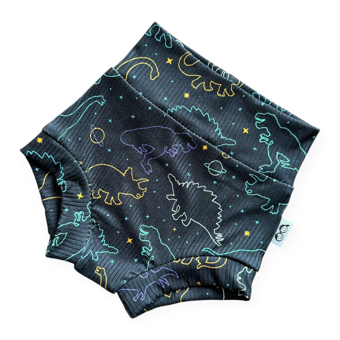 Cosmic Dino Nights Ribbed Bummies & Biker Shorts