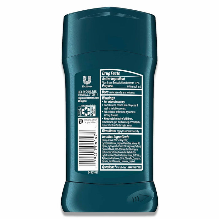 Degree - Antiperspirant Deodorant Stick, Advanced Protection, Men Adventure, - 2.7 Oz - 12 Pack
