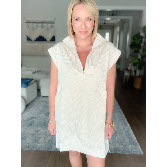 Dockside Quarter Zip Dress