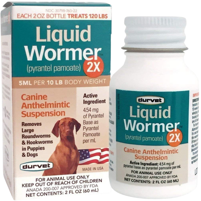 Durvet | Liquid Dog Wormer 2X