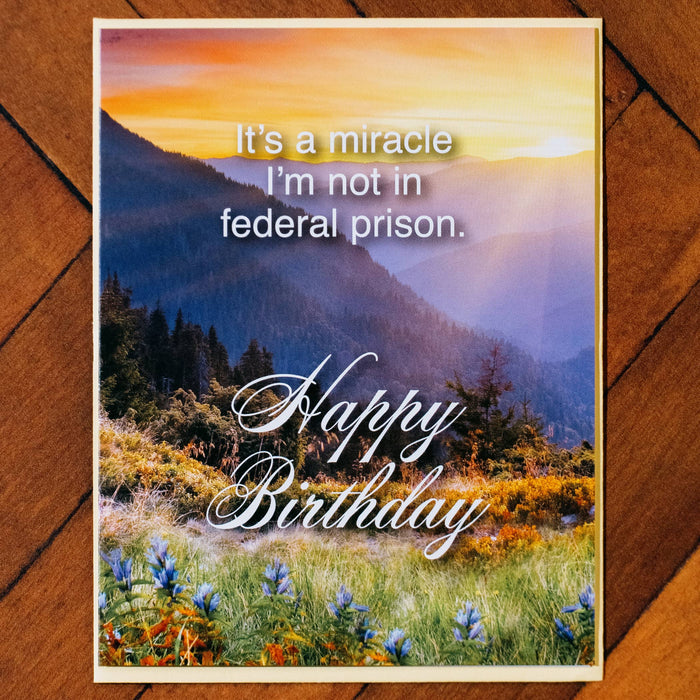 Federal Prison Greeting Card | Funny Cards