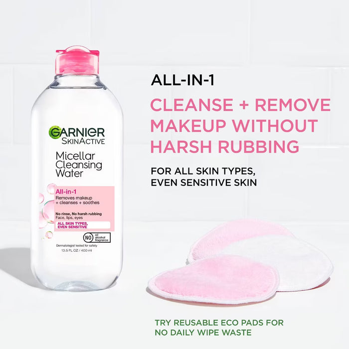 Garnier SkinActive Micellar Cleansing Water All-in-1 - 13.5 oz - 12 Pack