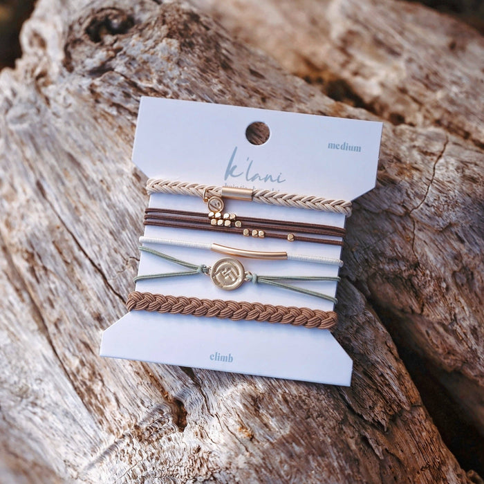 Hair Tie Bracelets-Climb