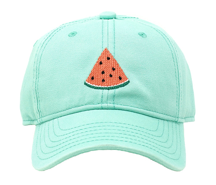 Harding Lane Kids Watermelon Baseball Hat in Keys Green