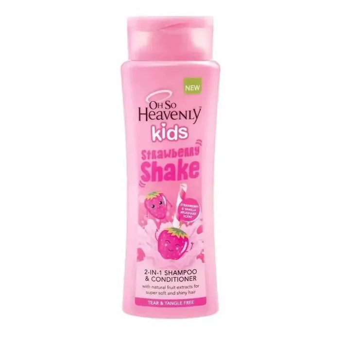 Oh So Heavenly 2-in-1 Strawberry Shake shampoo and conditioner bottle