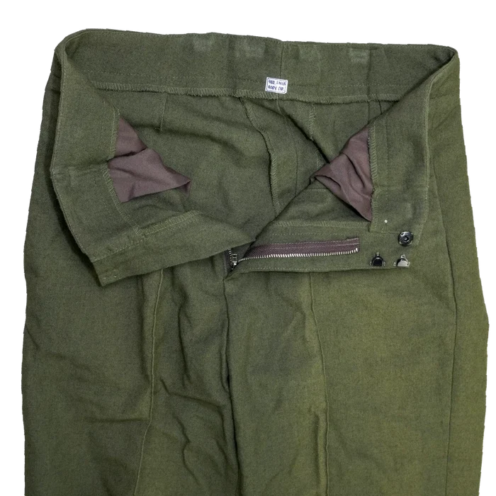 Olive Service Dress Trousers - Medium, Item 2 - Army & Outdoors - Dress Trousers