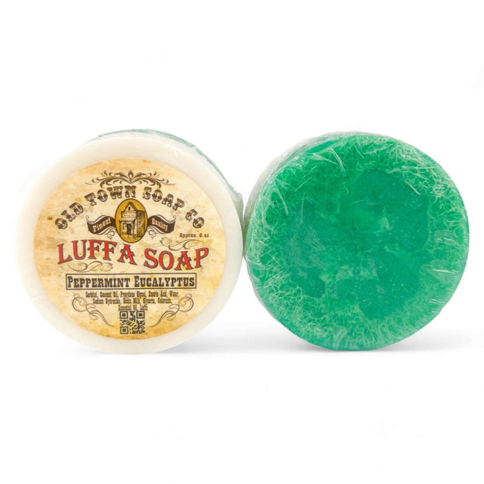 Peppermint Eucalyptus -Luffa Soap - Old Town Soap Co.