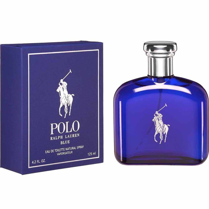 Ralph Lauren Polo Blue EDT Spray - box and bottle packaging