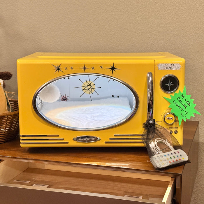 Retro Microwave Cat Cave