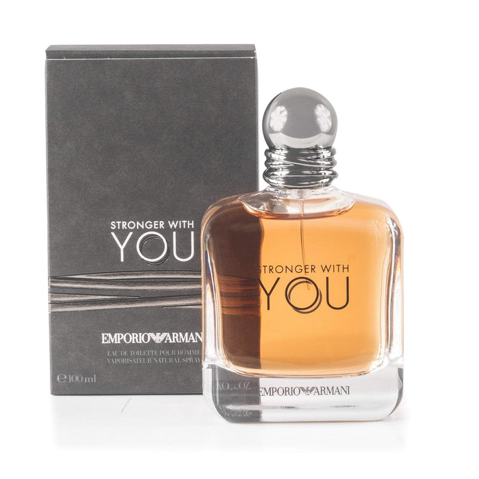 Stronger With You Eau de Toilette Spray for Men by Giorgio Armani 3.4 oz.