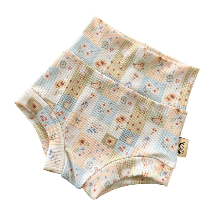 Sunflower Patchwork Ribbed Summer Lounge Set