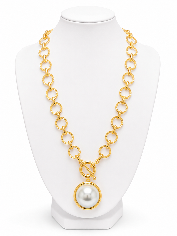 Timeless Treasure Pearl Toggle Necklace