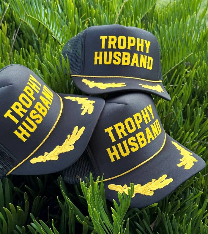 Trucker Hat-Trophy Husband : Black Captain