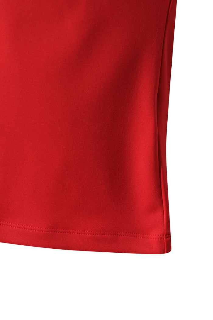 Women's Athletic Slogan Jersey Hoodie RED