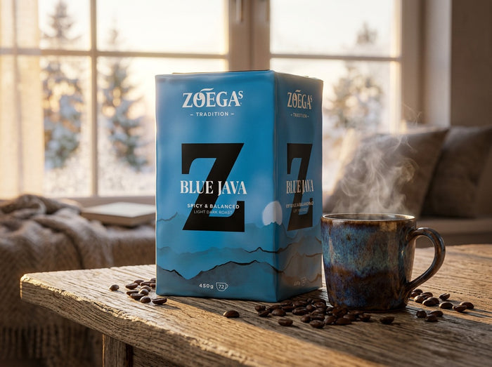 Zoégas Blue Java Ground Coffee 2 × 450g (2 × 15.87 oz) – Premium Swedish Light Dark Roast 100% Arabica Coffee