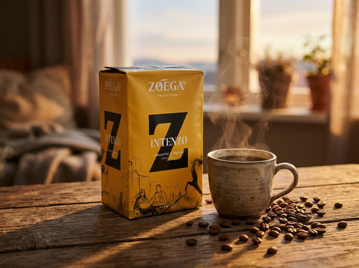 Zoégas Intenzo Ground Coffee 3 × 450g (3 × 15.87 oz) – Premium Swedish Dark Roast 100% High-Grown Arabica Coffee (Kopia)