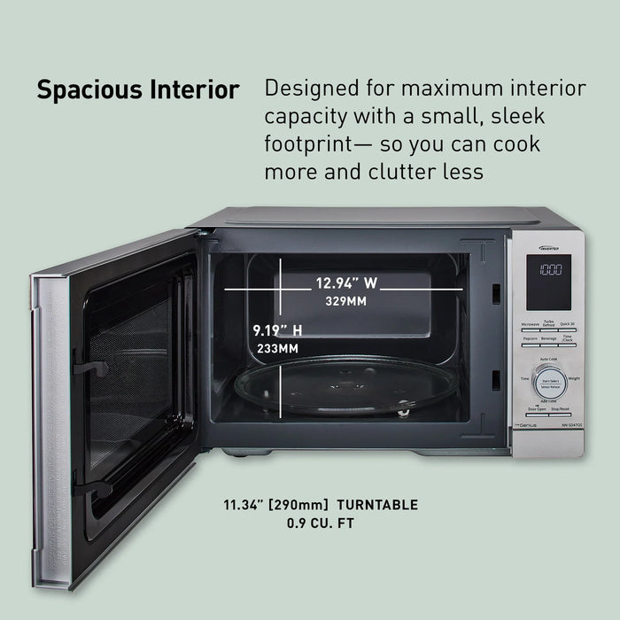 0.9 cu.ft. Countertop Microwave Oven, 1000W - NN-SD47QS