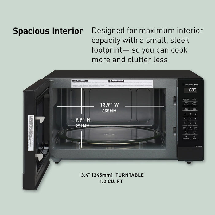 1.2 cu.ft. Countertop Inverter Microwave Oven, 1200W - NN-SN65K