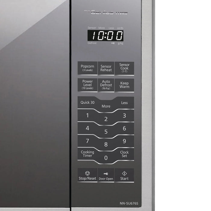 1.3 cu. ft. Countertop Inverter Microwave Oven, 1100W - NN-SU676S