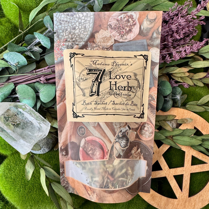 7 Love Herb Spiritual Bath Sachet