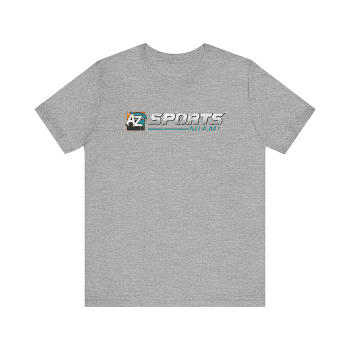 A to Z Sports Dolphins Distressed Horizontal T-Shirt
