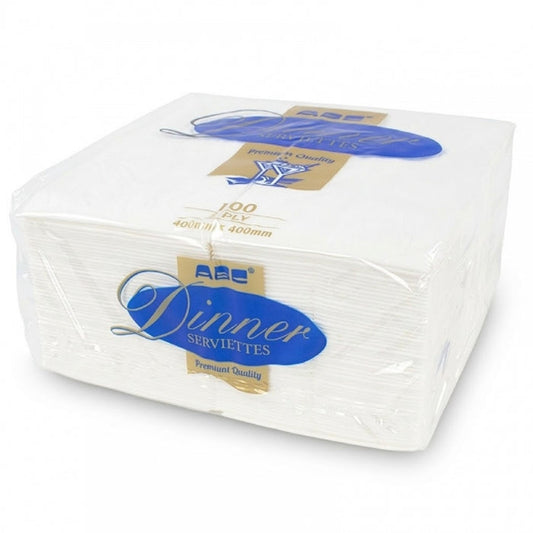 ABC Premium 2 Ply M-Fold Dinner Serviettes