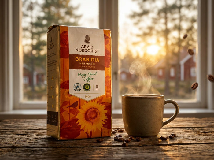 Arvid Nordquist Classic Gran Dia Ground Coffee 4 × 500g (4 × 17.64 oz) – Premium Swedish Medium-Dark Roast 100% Arabica Coffee