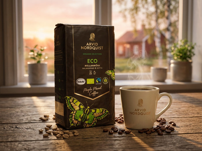 Arvid Nordquist Selection Eco Ground Coffee 3 × 450g (3 × 15.87 oz) – Organic KRAV & Fairtrade Certified Swedish Coffee
