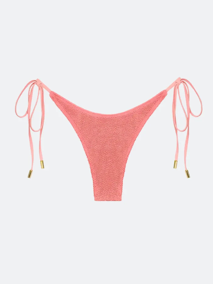 BALBOA TIE BIKINI BOTTOM - PEONY