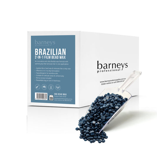 Barneys Brazilian 2 in 1 Film Bead Wax - 5KG