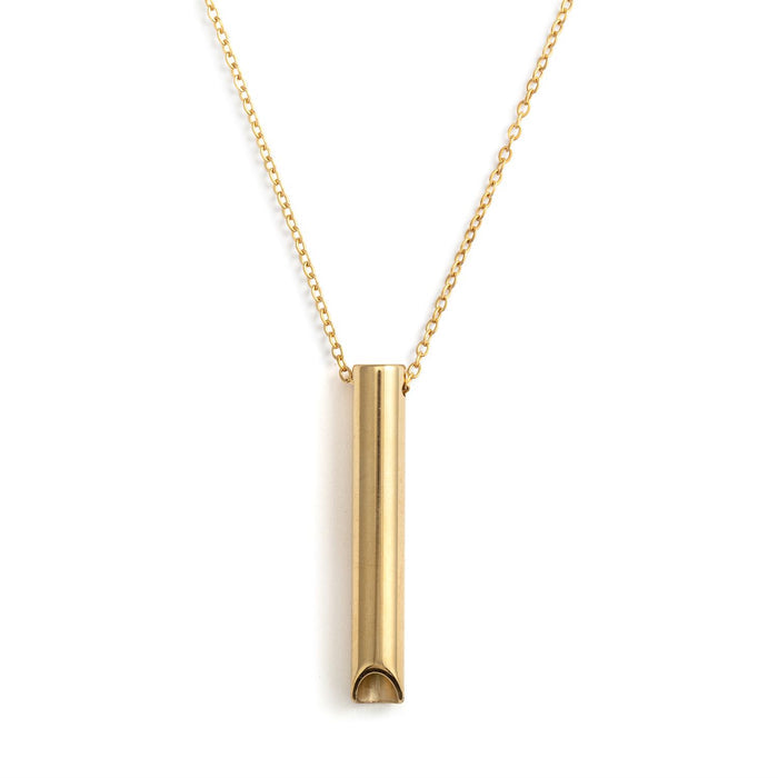 BeCalm Gold Breathing Necklace - 20in