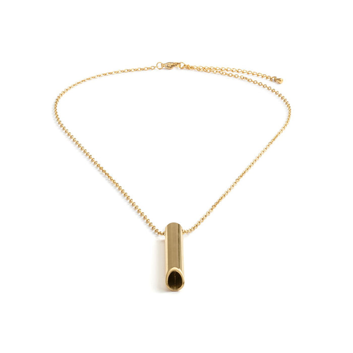BeCalm Gold Breathing Necklace - 20in