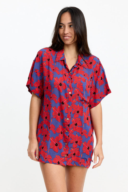 BENOA Aloha Shirt Dress (Velzy)