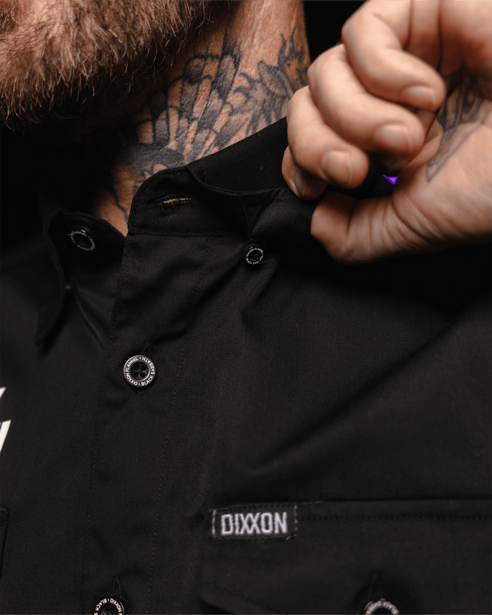 Black Sabbath WorkForce Short Sleeve Work Shirt - Black - Dixxon Flannel Co.