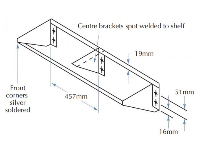 Bradley 756A Shelf 150mm Deep