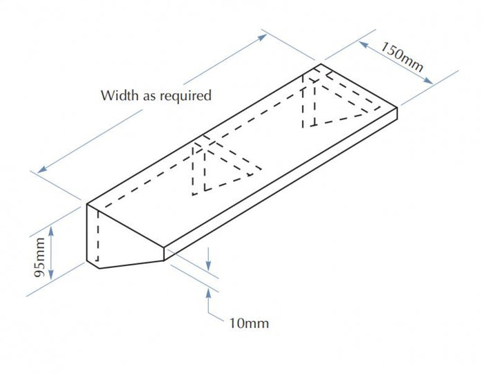 Bradley 756A Shelf 150mm Deep