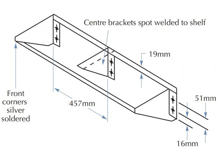 Bradley 758A Shelf 200mm Deep