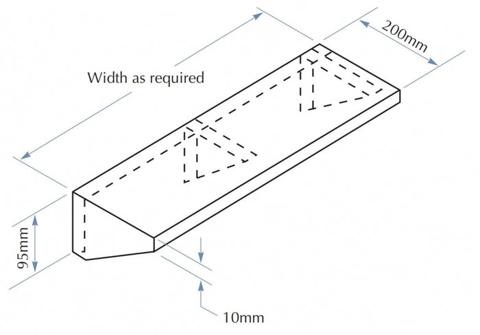 Bradley 758A Shelf 200mm Deep