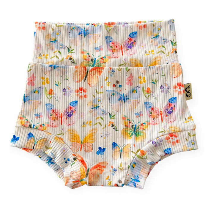 Butterfly Garden Ribbed Bummies & Biker Shorts