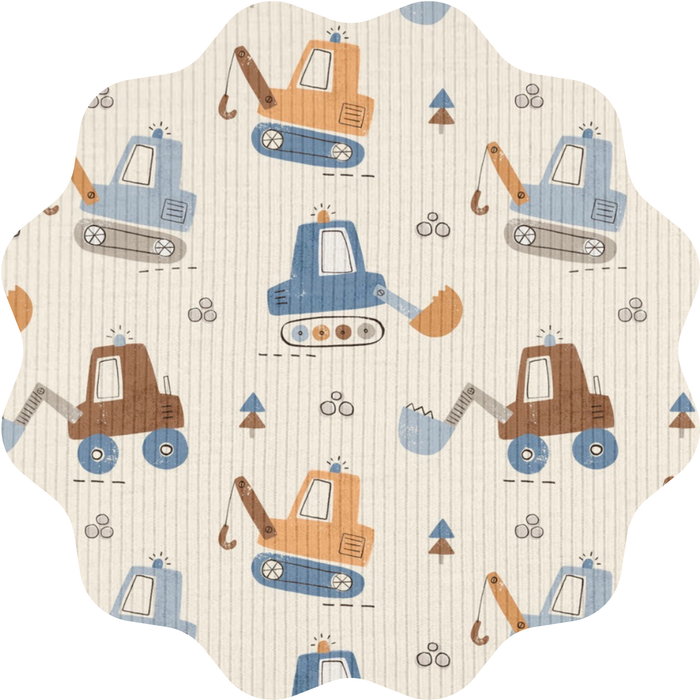 Construction Vehicles Ribbed Collection