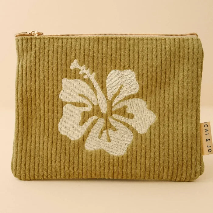 Corduroy Pouch in Olive