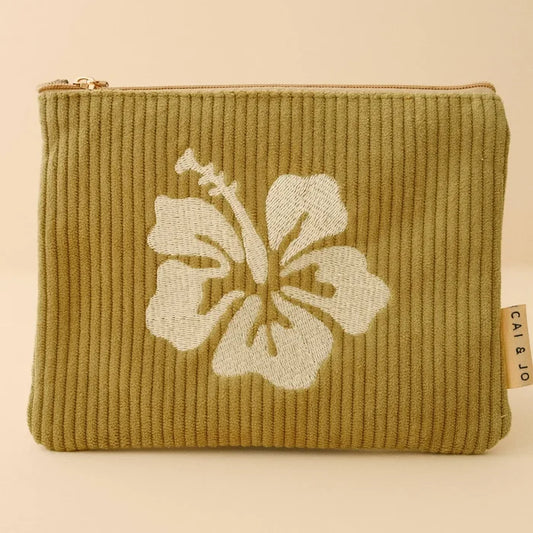Corduroy Pouch in Olive
