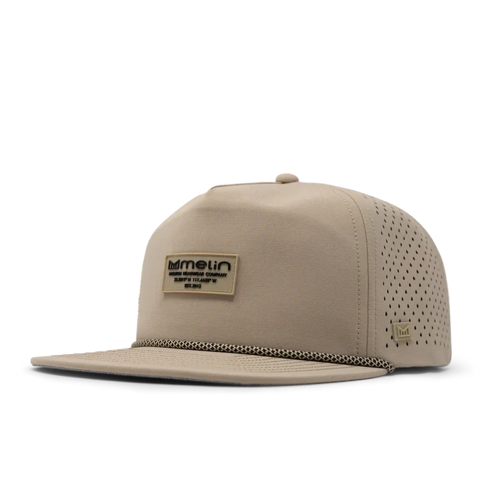 Coronado Brick Hydro Performance Snapback Hat KHAKI