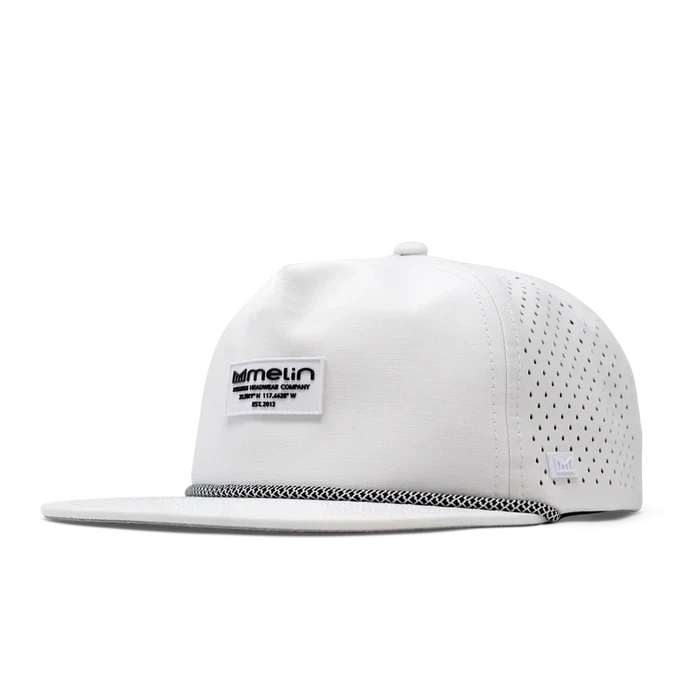 Coronado Brick Hydro Performance Snapback Hat WHITE